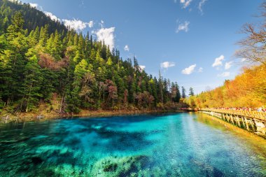 Beş Renkli Havuz Fantastik görünümü (Renkli Gölet)