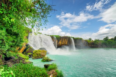 The Dray Nur Waterfall on the Serepok River. Vietnam clipart