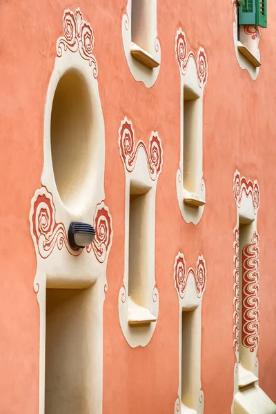 Scenic Windows Gaudi House Museum Park Guell Barcelona Spain Park — Stock Photo, Image