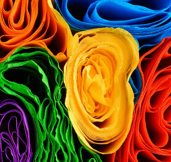 A különböző színű papír tekercs — Stock Fotó