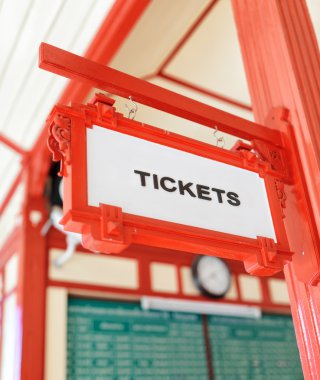 Nereden bilet alabilirim gösteren işaret