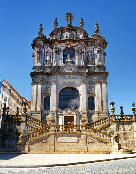 Clerigos kyrka i Porto, Portugal. — Stockfoto