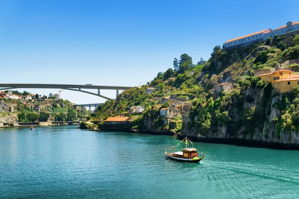 The Douro River in Porto, Portugal. — Stock Photo, Image