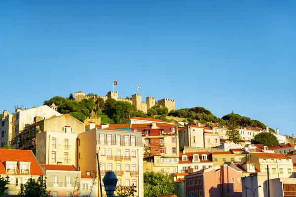 Het kasteel van St. George in Lissabon, Portugal. — Stockfoto