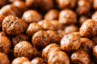 Kahvaltıda çikolata tahıl closeup görünümü