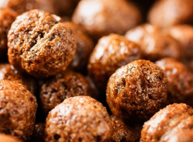 Çocukların kahvaltıda çikolata tahıl closeup görünümü