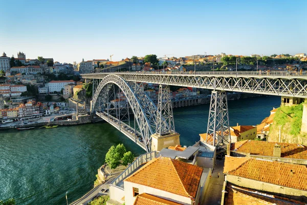 Il ponte Dom Luis a Oporto, Portogallo . — Foto Stock