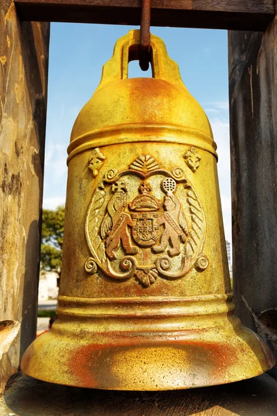 Die Bronzeglocke im monte fort von macau — Stockfoto