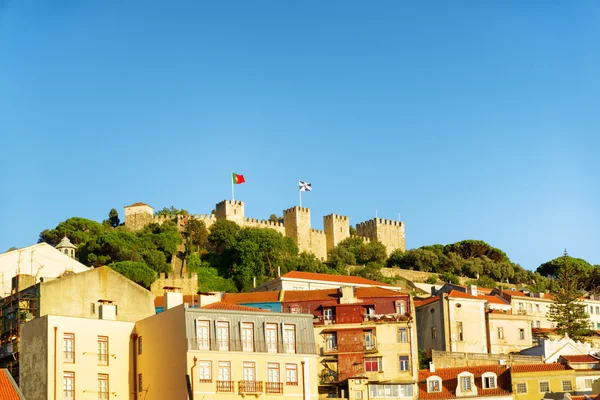 Castle of St. George i Lissabon, Portugal. — Stockfoto