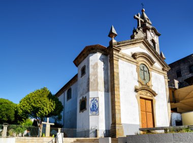 The Church of Santa Marinha in the Vila Nova de Gaia in Porto on clipart