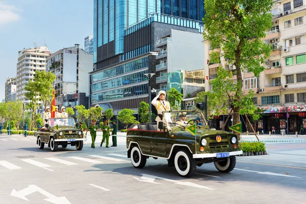 Militärparad i Ho Chi Minh City — Stockfoto