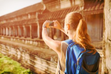 Turist alarak resim Angkor Wat, Kamboçya'da