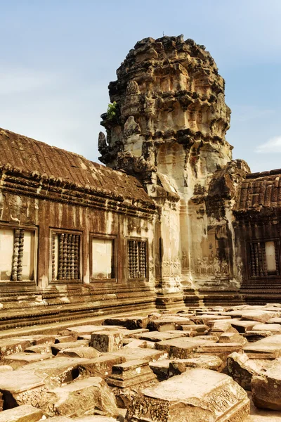 Eckgalerie von angkor wat. siem ernten, Kambodscha — Stockfoto