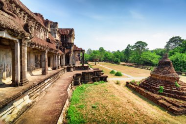 Buddhist Stupa in ancient temple complex Angkor Wat, Cambodia
