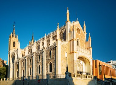 San Jeronimo el Real (St. Jerome Royal Church) in Madrid, Spain clipart