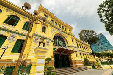 Entrance of Saigon Central Post Office in Ho Chi Minh, Vietnam
