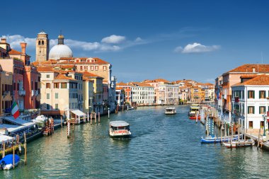 View of the Grand Canal and the Church San Geremia, Venice clipart
