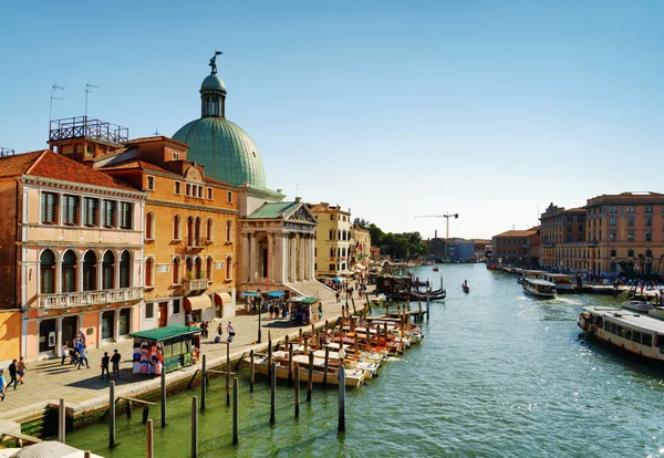 View of the Grand Canal and the San Simeone Piccolo in Venice — Stockfoto