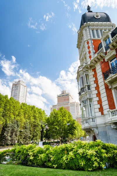 View of the Square of Spain (Plaza de Espana) — Stock Photo, Image