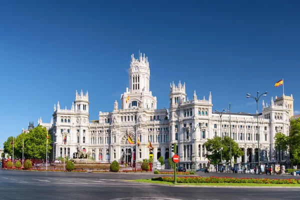 Palácio Cybele (Palácio da Comunicação), Madrid, Espanha — Fotografia de Stock