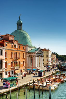 View of the San Simeone Piccolo in Venice, Italy clipart