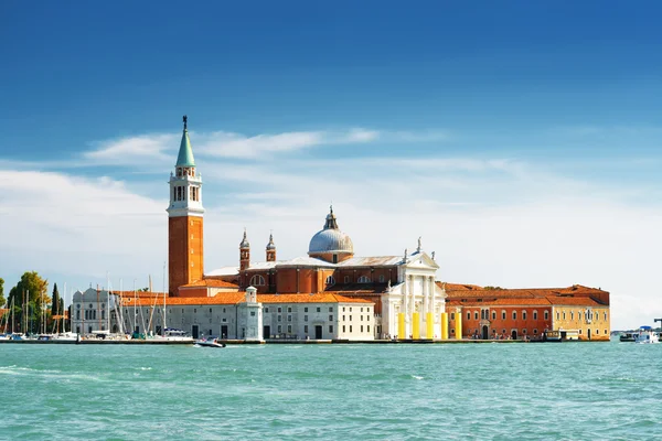 A Lagoa Veneziana e a Igreja de San Giorgio Maggiore — Fotografia de Stock