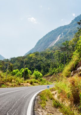 The road on the Langbian Plateau to Da Lat city (Dalat)