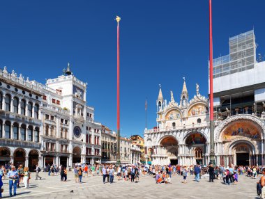 The Clock Tower and the Cathedral Basilica of Saint Mark, Venice