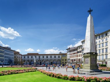 The Piazza di Santa Maria Novella at historic center of Florence