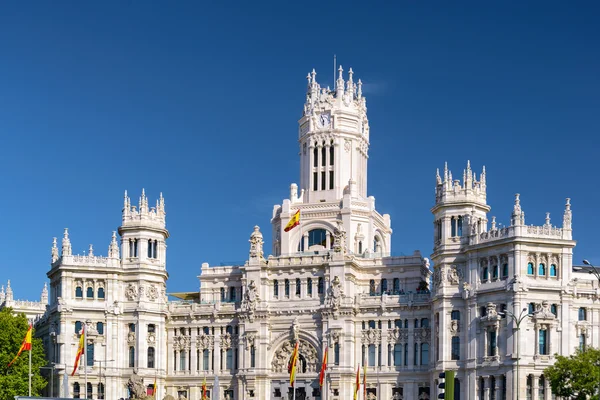 The Cybele Palace (Palace of Communication) in Madrid, Spain — 图库照片