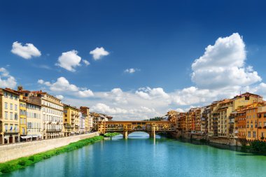 Medieval bridge Ponte Vecchio and the Arno River in Florence