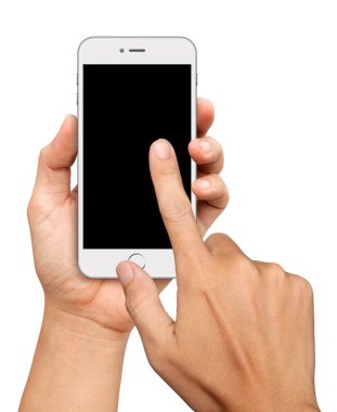 El ve beyaz Smartphone Dokunmatik