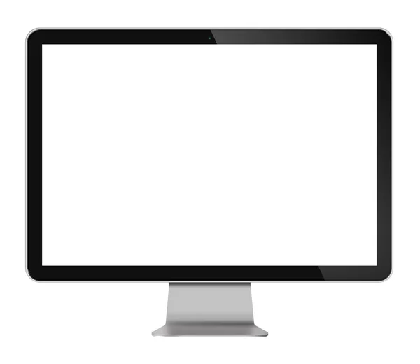 Monitor de ordenador Pantalla LCD sobre fondo blanco —  Fotos de Stock