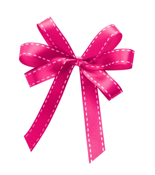 Pink ribbon isolated on white background — Stock Photo, Image