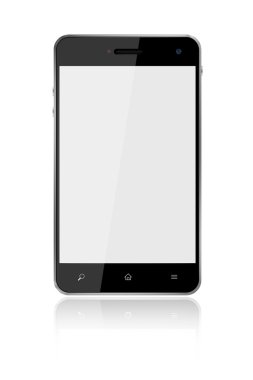 Beyaz arka plan, dokunmatik akıllı telefon dahil kırpma pa