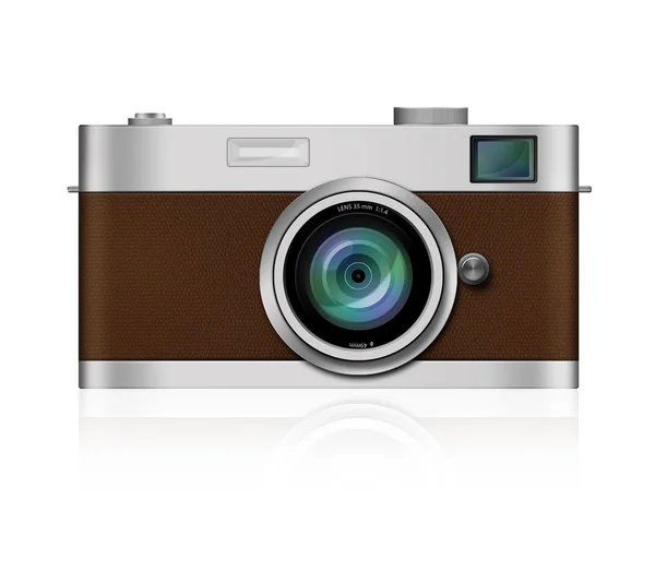 Klassische Filmkamera auf weißem Hintergrund — Stockfoto