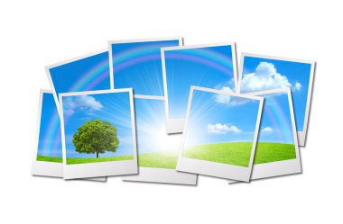 Güzel doğa kökenli çok sayıda fotoğraf