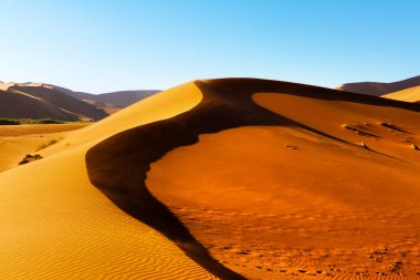 Namibya 'nın Namib çölünde Sossusvlei