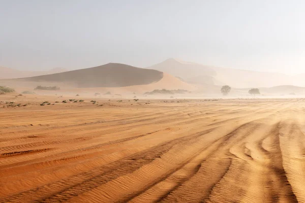 Sossusvlei i Namiböknen i Namibia — Stockfoto