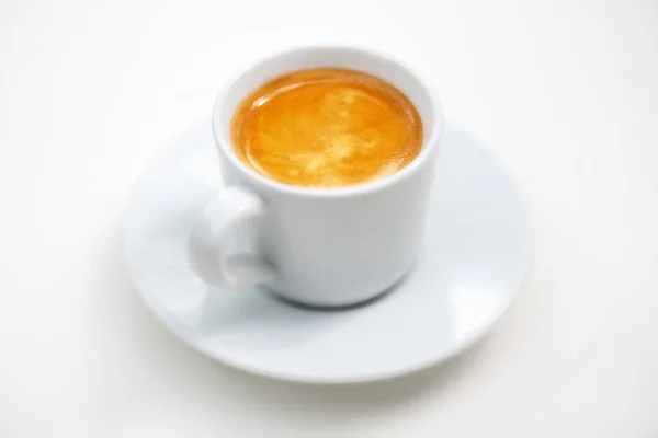 Sluiten van espresso koffiekop — Stockfoto