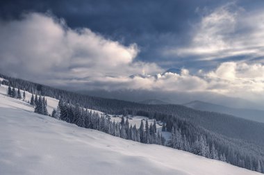 Muhteşem kış manzarası