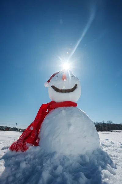 Χιονάνθρωπος από κοντά — Φωτογραφία Αρχείου