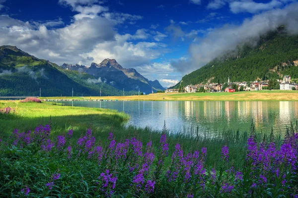 Champferersee z bliska — Zdjęcie stockowe