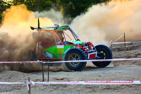 Buggy car in dirt track