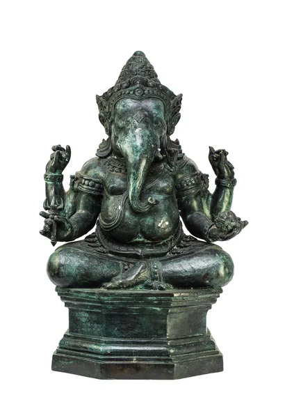 Hindu god ganesha on white background — Stock Photo, Image