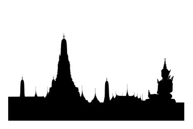 Buda heykeli ile wat arun, kontrast