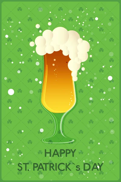 Happy St Patricks Günü afiş. — Stok Vektör