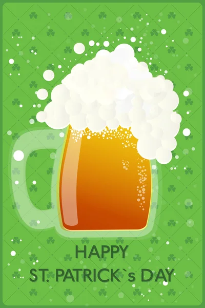 Feliz banner do dia de St. Patricks . — Vetor de Stock