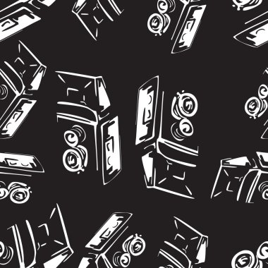 Eski kamera ile decarative seamless modeli