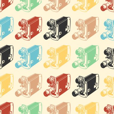 Eski kamera ile decarative seamless modeli